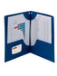 Lockit® Two-Pocket Folders, Dark Blue Color, Letter Size, Set of 25, 30086486879829