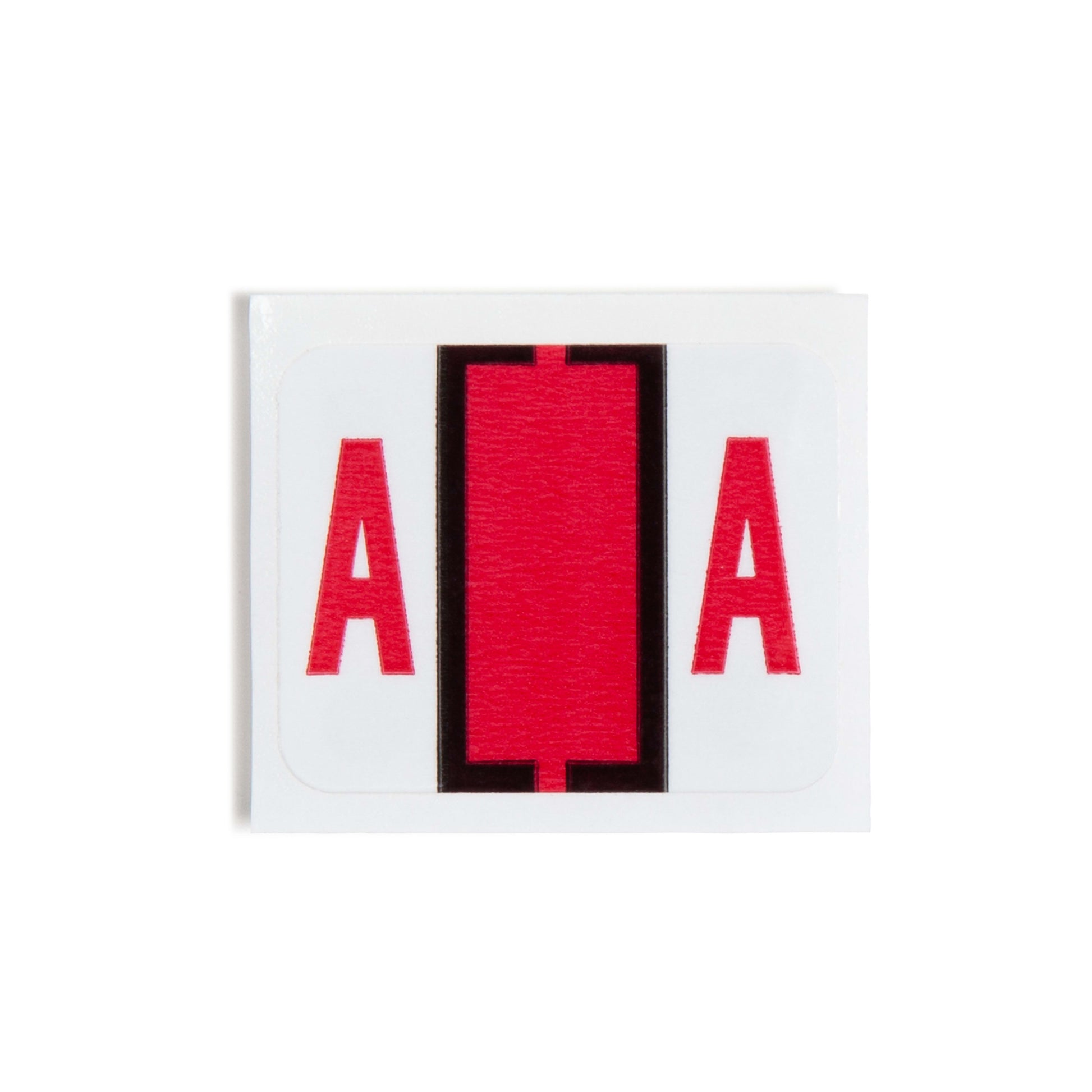 BCCR Bar Style Color-Coded Alphabetic Labels, A-Z Rolls, Red Color, 1-1/4" X 1" Size, Set of 50, 086486670715