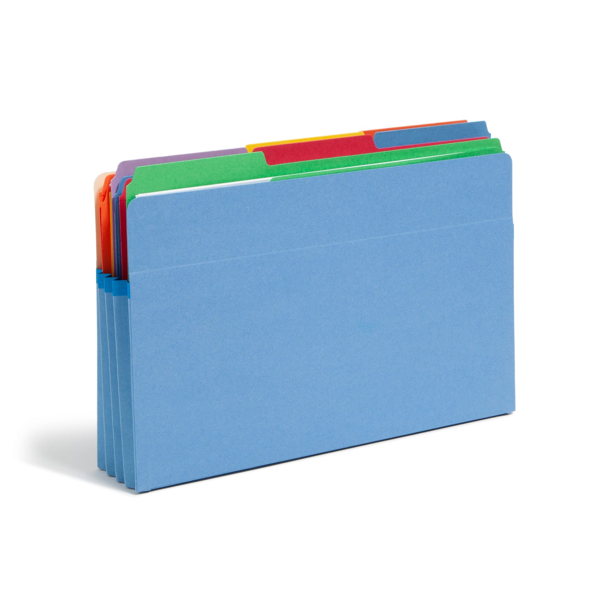 File Pockets, 3-1/2 inch Expansion, Straight-Cut Tab, Blue Color, Legal Size, Set of 25, 30086486742253