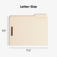 Fastener File Folders, 1/3 Cut, Manila, Letter, Manila Color, Letter Size, Set of 25, 086486145367