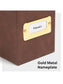 Flip Top Box, Saddle Color, 13" X 9.4" X 3.7" Size, Set of 1, 086486702348