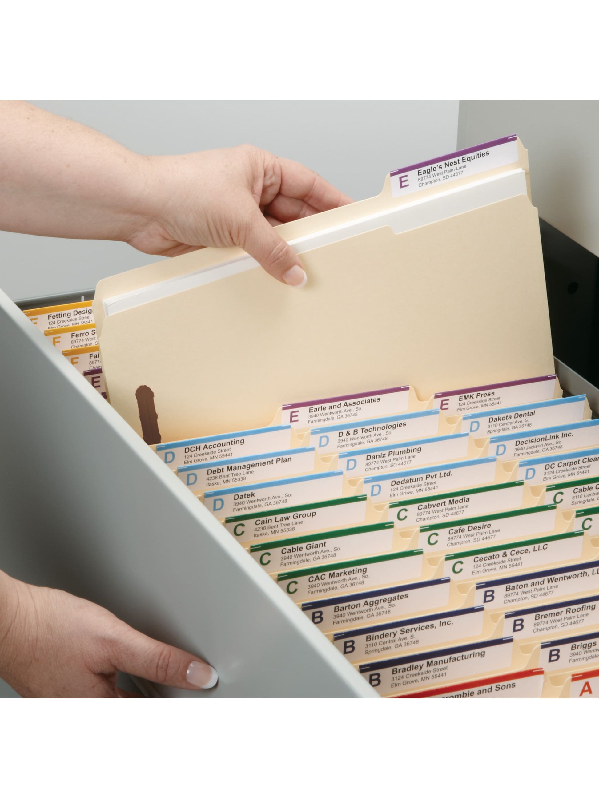 Reinforced Tab Fastener File Folders, 1/3-Cut Tab, 2 Fasteners, Manila Color, Legal Size, Set of 50, 086486195379