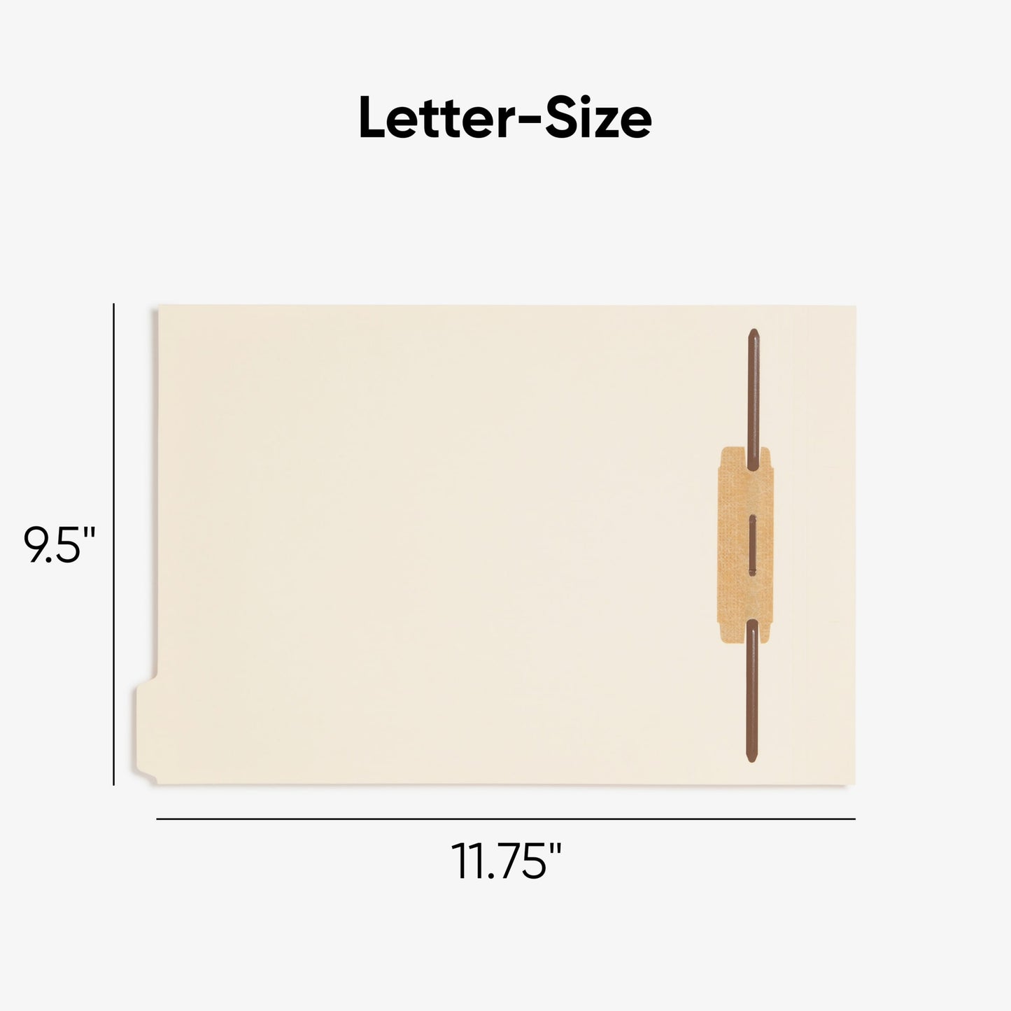 Folder Dividers with Fasteners, Manila Color, Letter Size, Set of 25, 086486355995