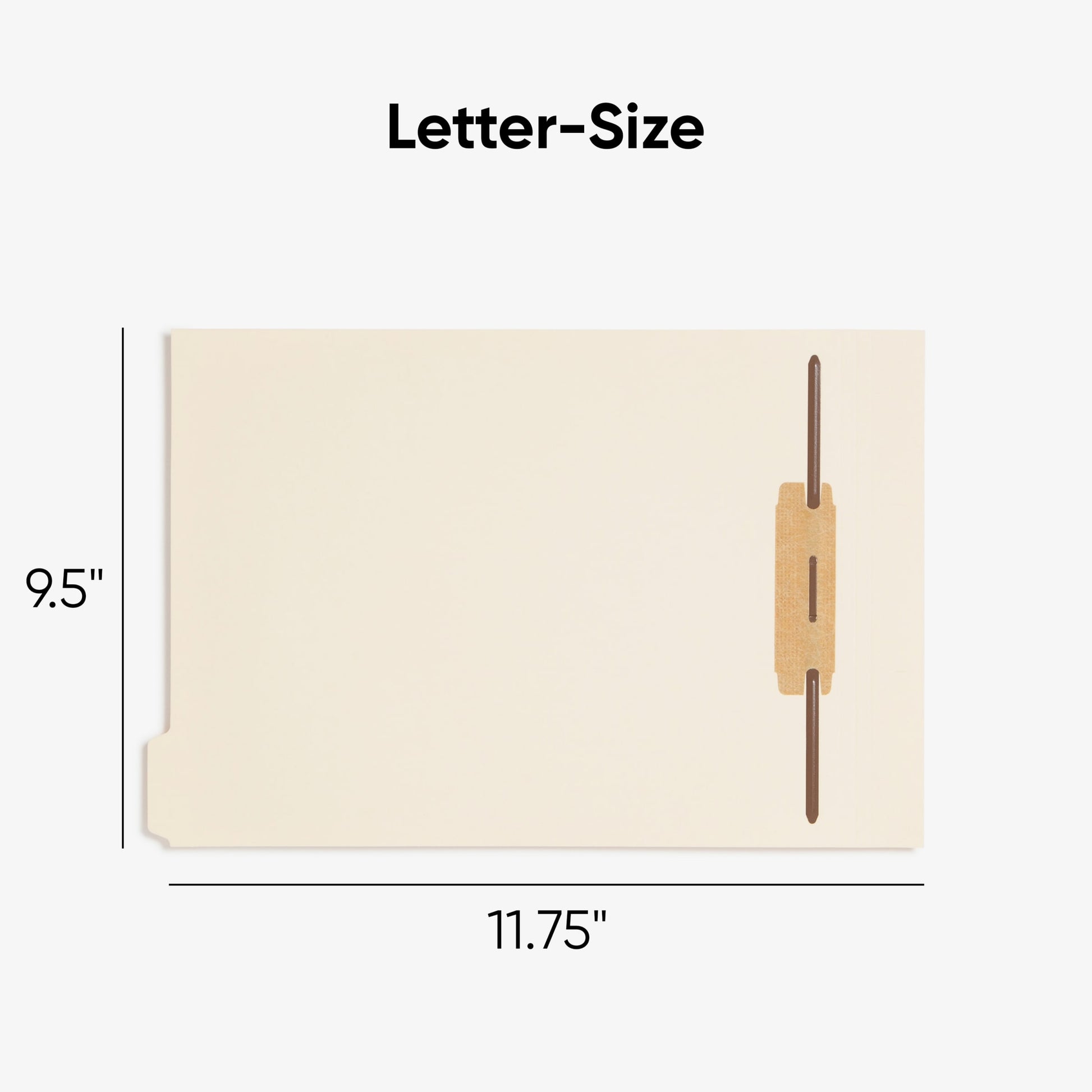 Folder Dividers with Fasteners, Manila Color, Letter Size, Set of 25, 086486355995
