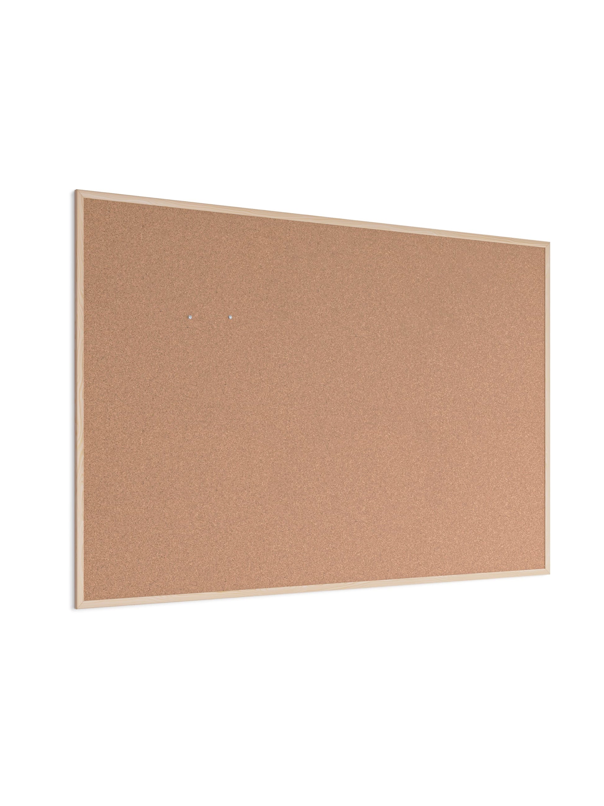 MDF Frame Cork Board, Birch, Brown, 70" x 47", 6 x 4, Brown, 70" X 47" Size, Set of 1, 817894028726