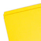 Standard File Folders, Straight-Cut Tab, Yellow Color, Letter Size, Set of 100, 086486109468