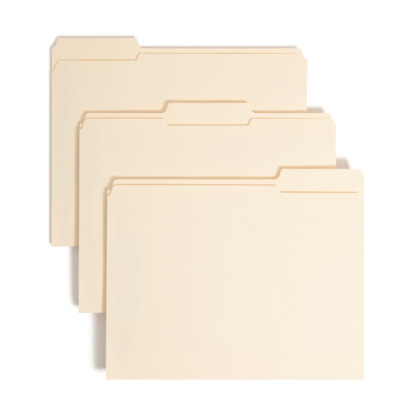 SafeSHIELD® Reinforced Tab Fastener File Folders, Manila Color, Letter Size, Set of 50, 086486145558