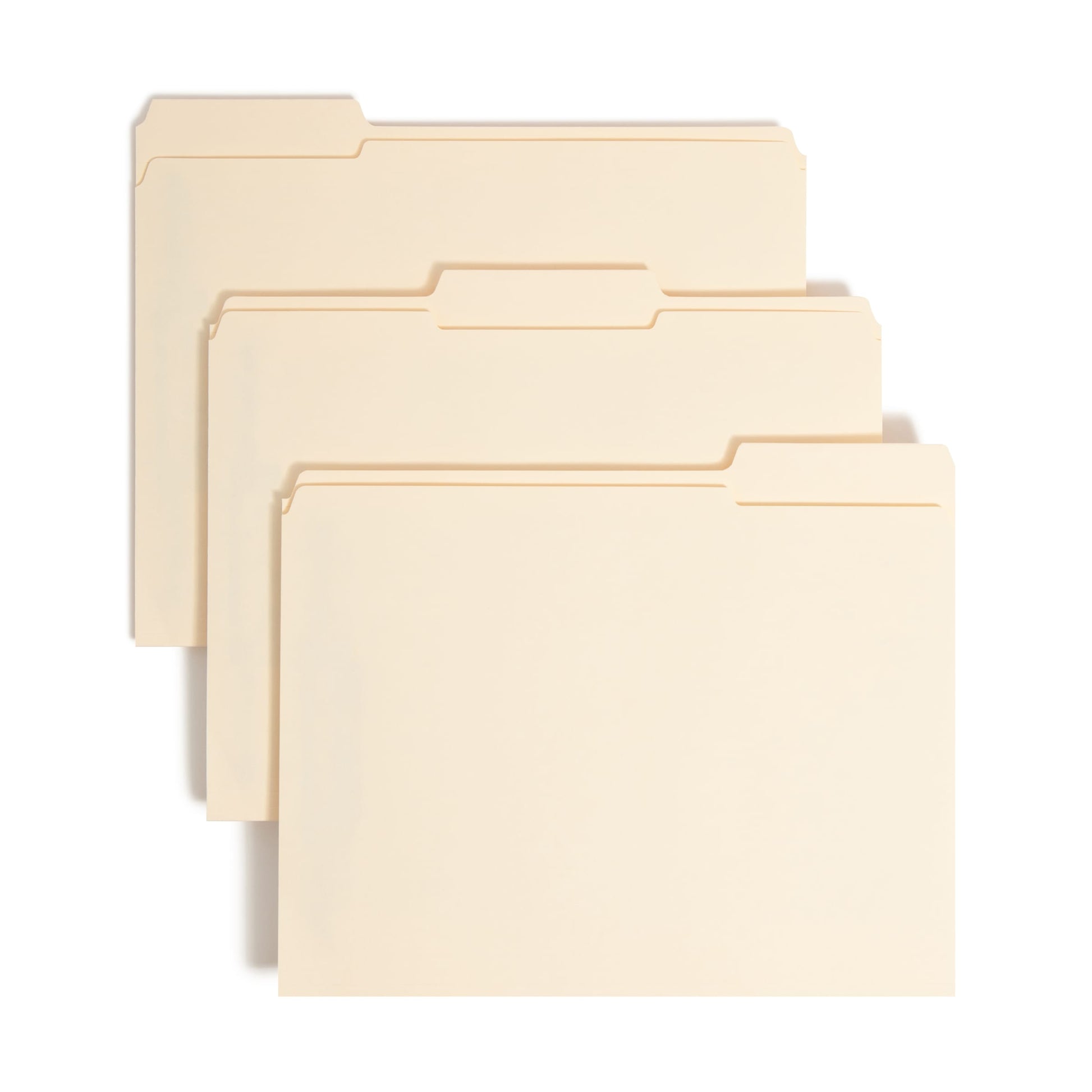 SafeSHIELD® Reinforced Tab Fastener File Folders, Manila Color, Letter Size, Set of 50, 086486145558