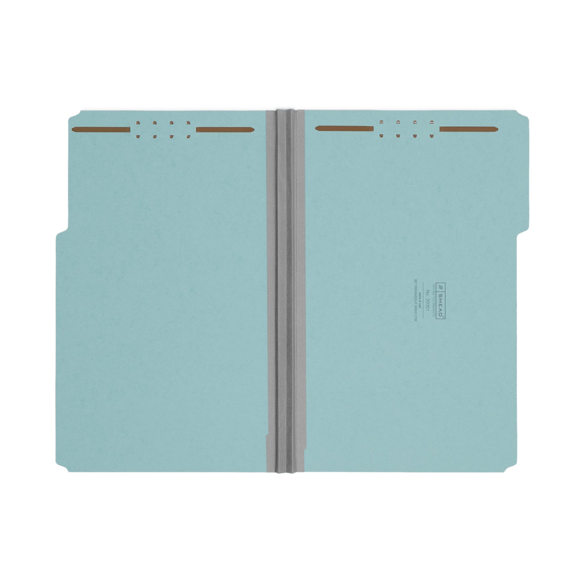 Pressboard Fastener File Folders, 2 inch Expansion, Blue Color, Legal Size, Set of 25, 086486200011