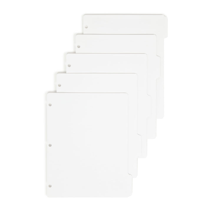 Smead ThreeRing Binder Index Dividers, 20 Sets of 5 Dividers Each, 1/5