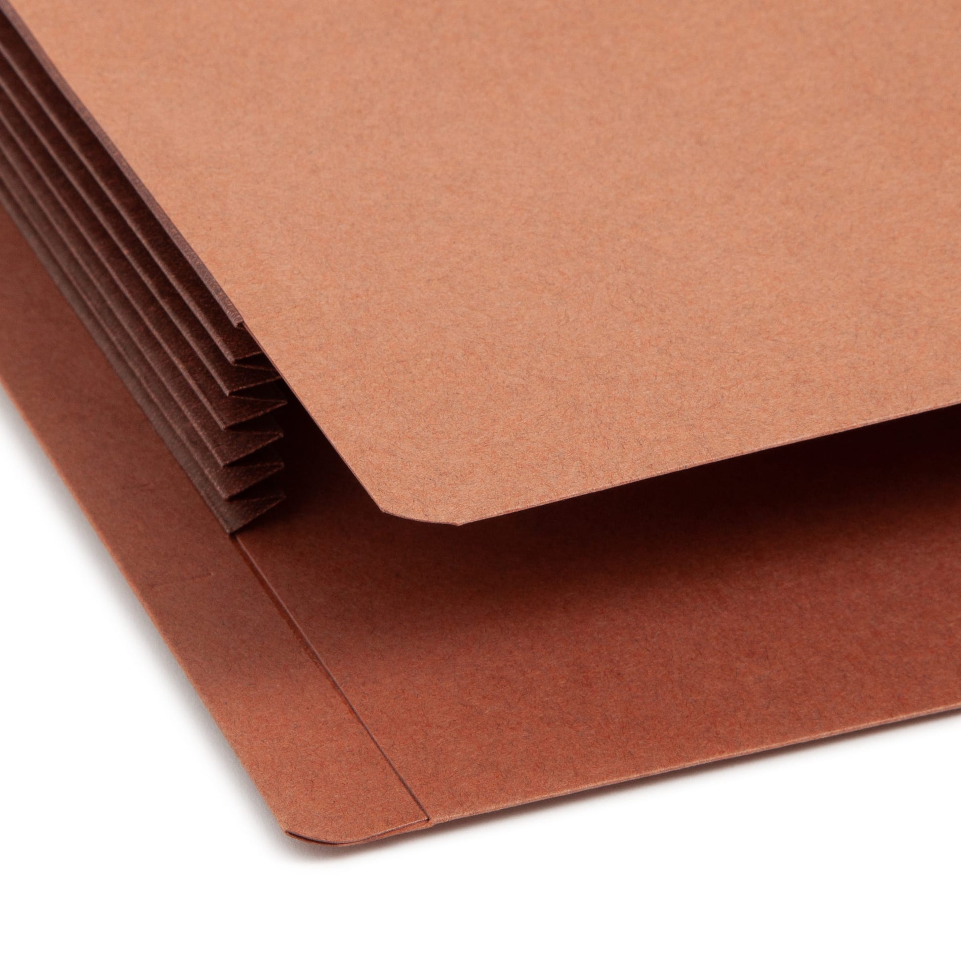 Reinforced End Tab File Pockets, Straight-Cut Tab, 5-1/4 inch Expansion, Dark Brown Color, Extra Wide Letter Size, Set of 10, 30086486736917