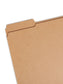 Reinforced Tab File Folders, 1/3-Cut Tab, Kraft Color, Letter Size, Set of 100, 086486107341