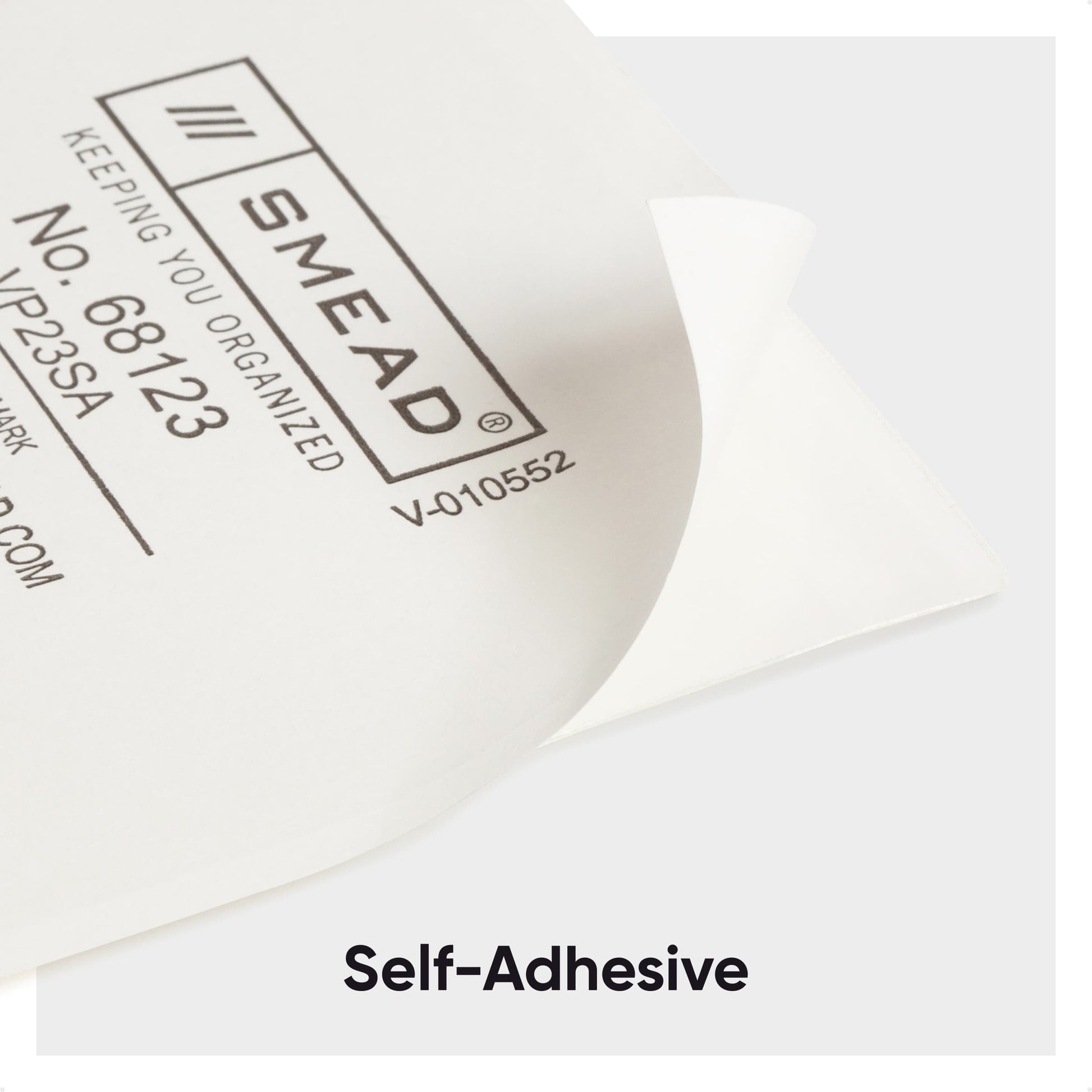 Self-Adhesive Poly Pockets, Clear Color, 2" X 3" Size, Set of 100, 086486681230