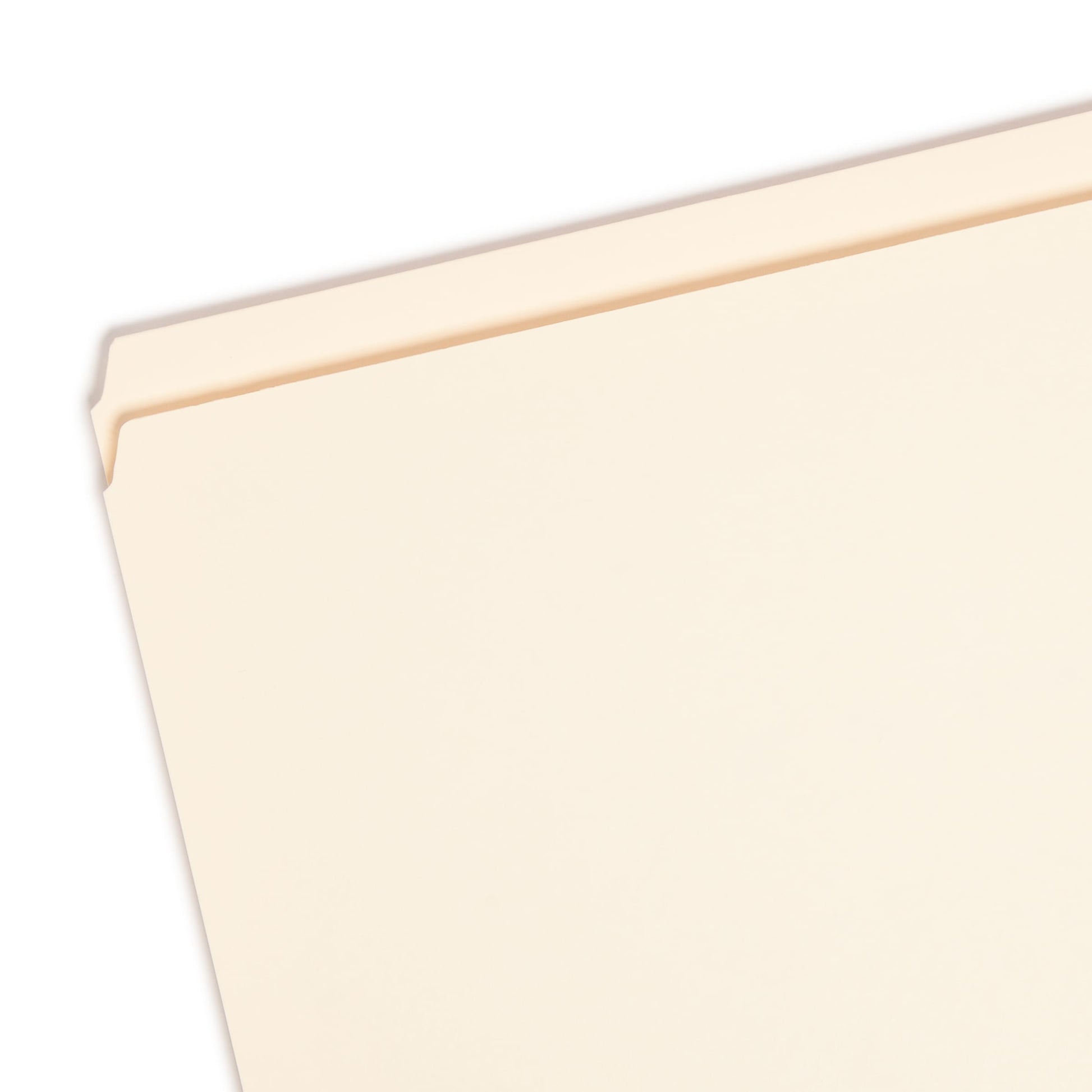 Reinforced Tab File Folders, Straight-Cut Tab, Manila Color, Legal Size, Set of 100, 086486153102