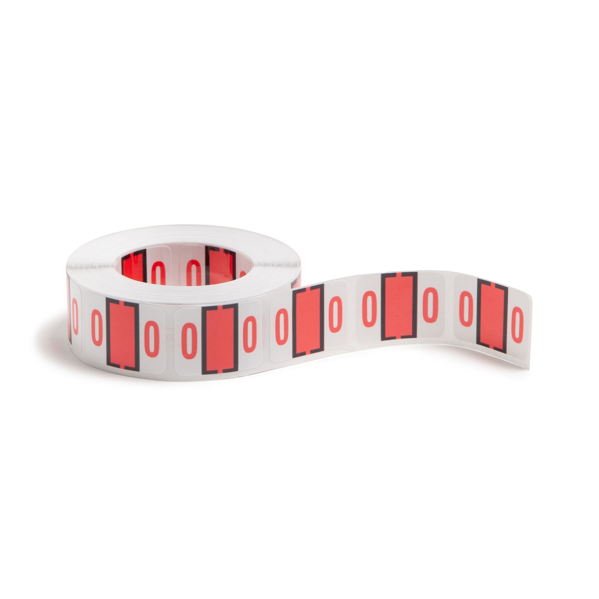 BCCRN Bar Style Color-Coded Numeric Labels, 0-9 Rolls, Pink Color, 1-1/4" X 1" Size, Set of 50, 086486673709