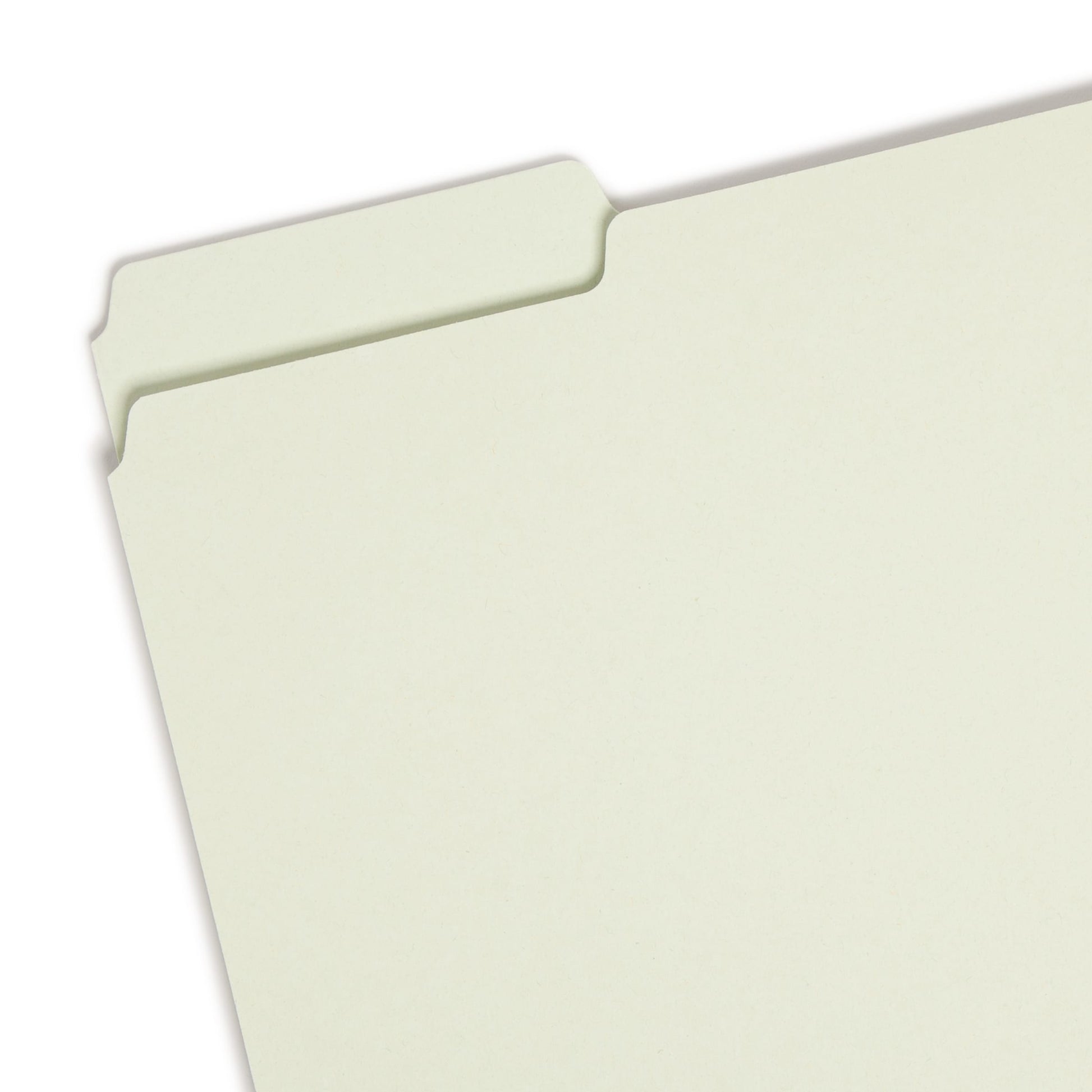 Pressboard File Folders, 2 inch Expansion, Gray/Green Color, Letter Size, Set of 25, 086486132343