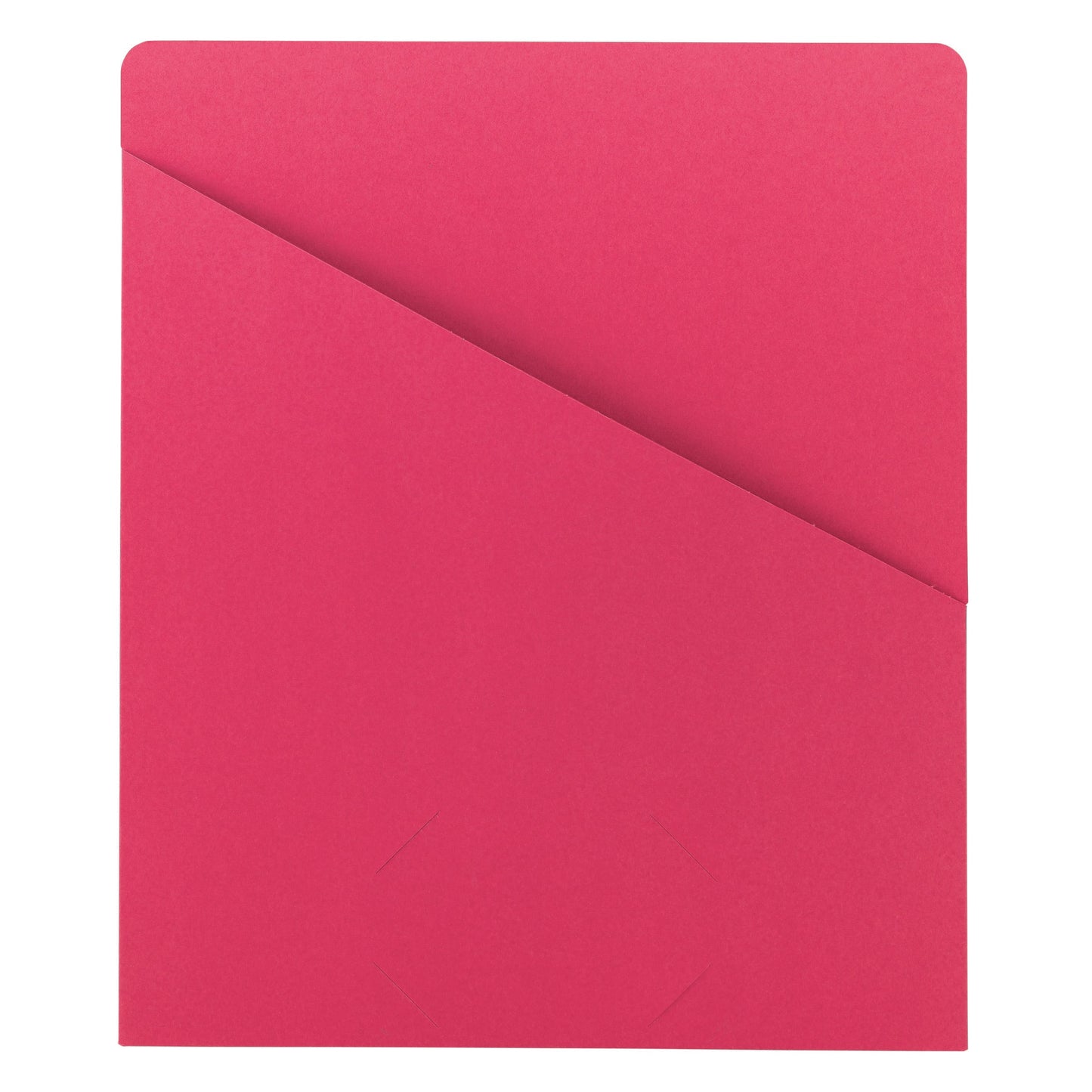 Organized Up® Slash Jackets, Flat-No Expansion, Red Color, Letter Size, Set of 25, 086486754330