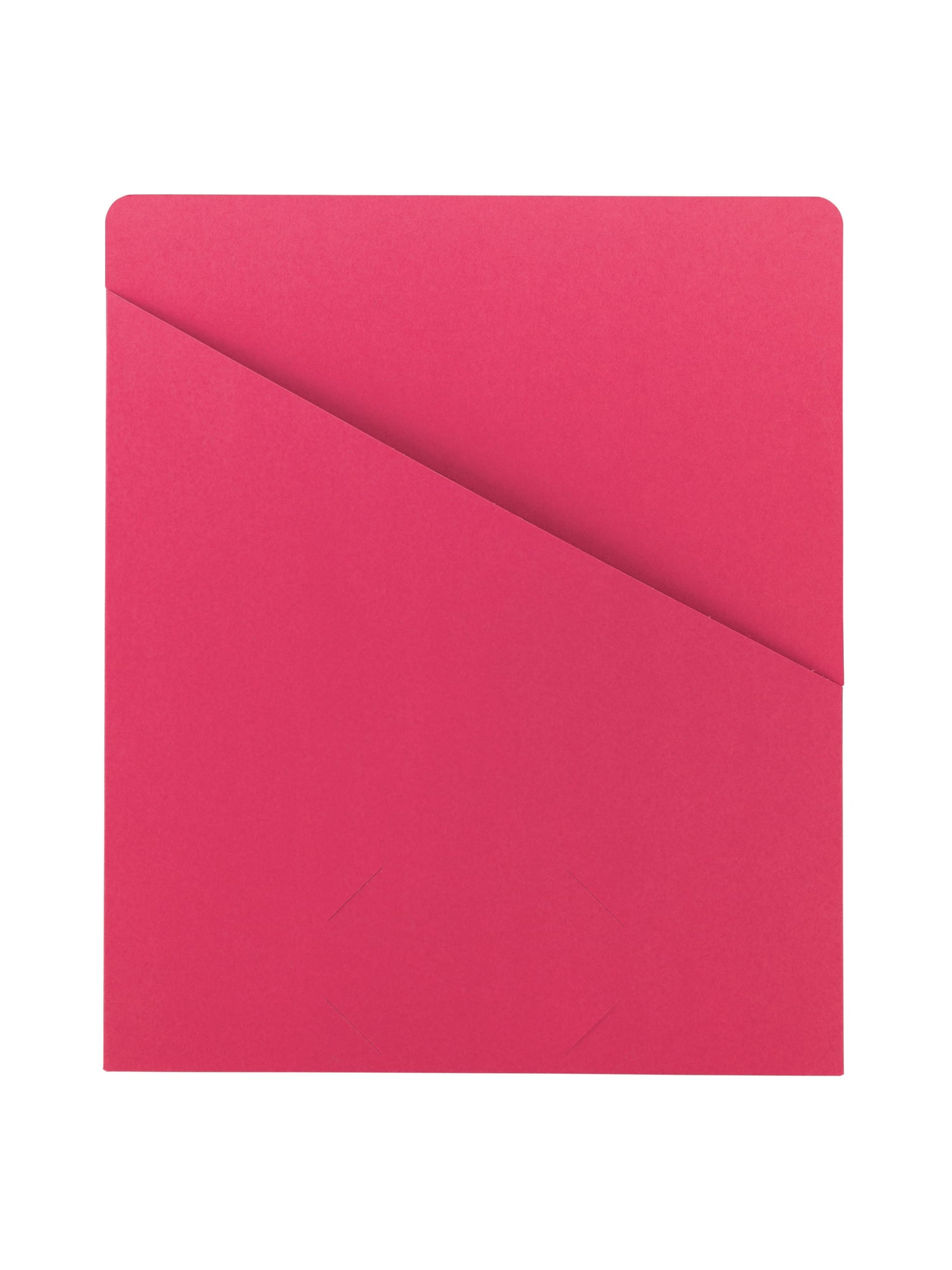 Organized Up® Slash Jackets, Flat-No Expansion, Red Color, Letter Size, Set of 25, 086486754330