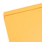 Reinforced Tab File Folders, Straight-Cut Tab, Gold Color, Letter Size, Set of 100, 086486122108