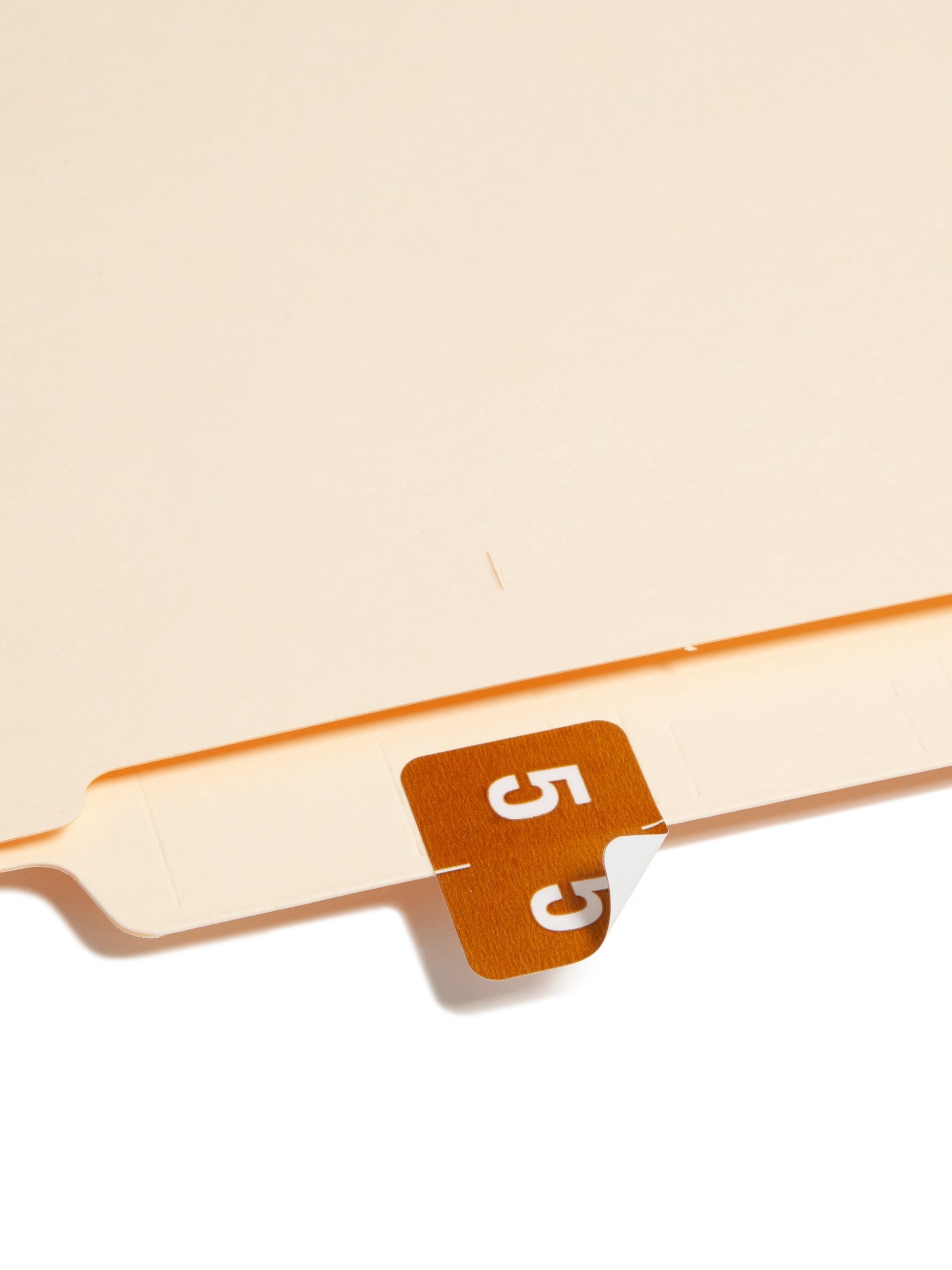 DCCRN Color-Coded Numeric Labels - Rolls, Brown Color, 1-1/4" X 1" Size, Set of 50, 086486673457