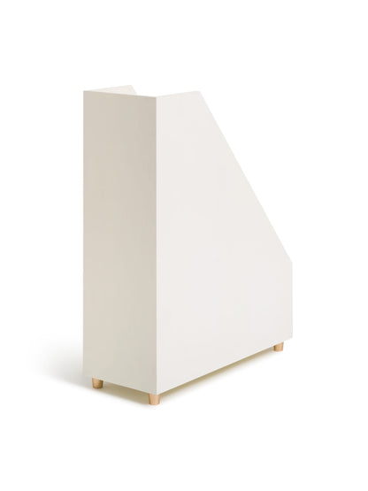 U Brands Juliet Magazine Holder, Juliet, White