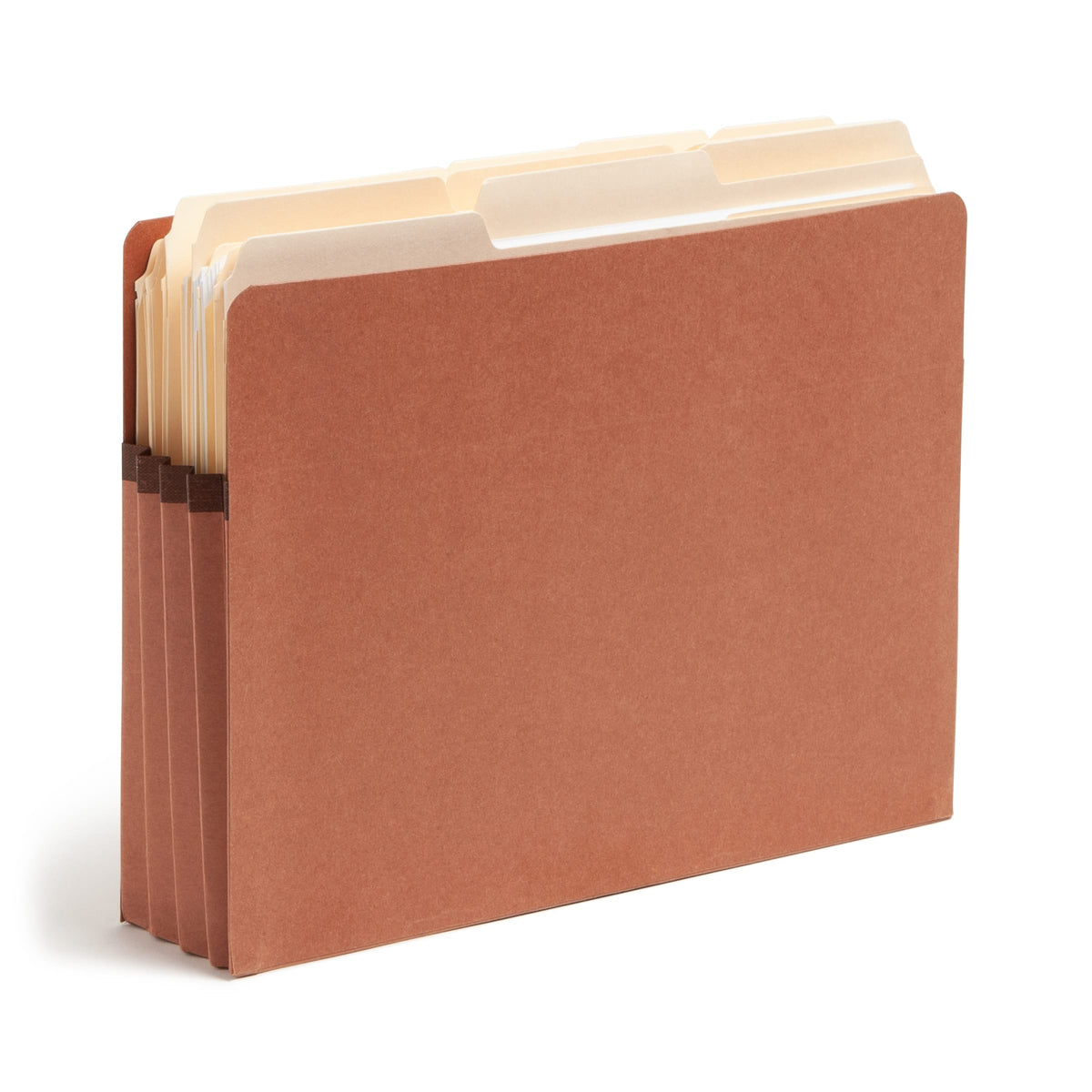 Etra-Wide End Tab File Pockets, Straight-Cut Tab, 3-1/2 inch Expansion, Redrope Color, Extra Wide Letter Size, Set of 25, 30086486736108