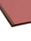 Pressboard Classification File Folders, 1 Divider, 2 inch Expansion, Red Color, Letter Size, Set of 0, 30086486137240