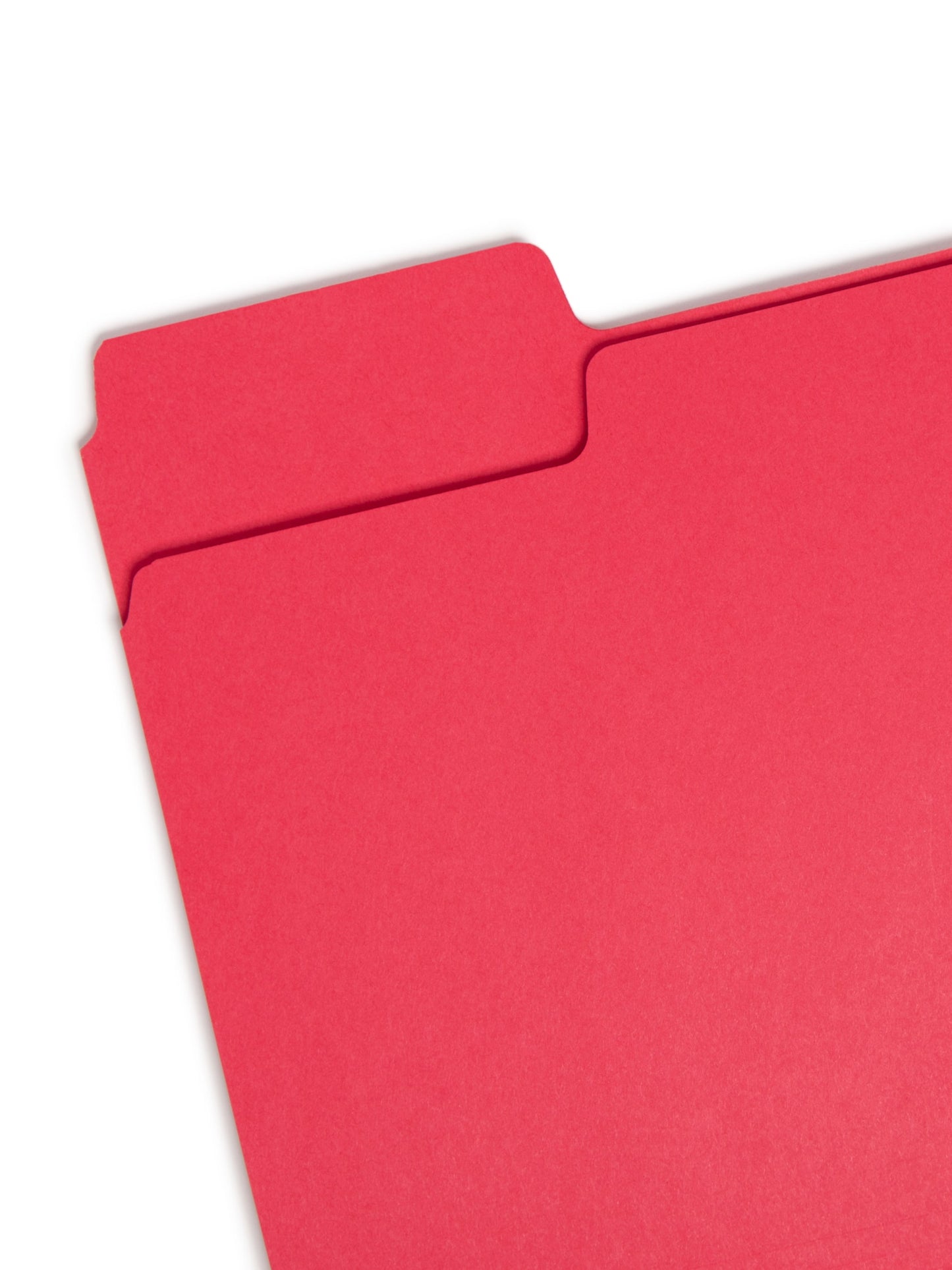 SuperTab® File Folders, 1/3-Cut Tab, Red Color, Letter Size, Set of 100, 086486119832