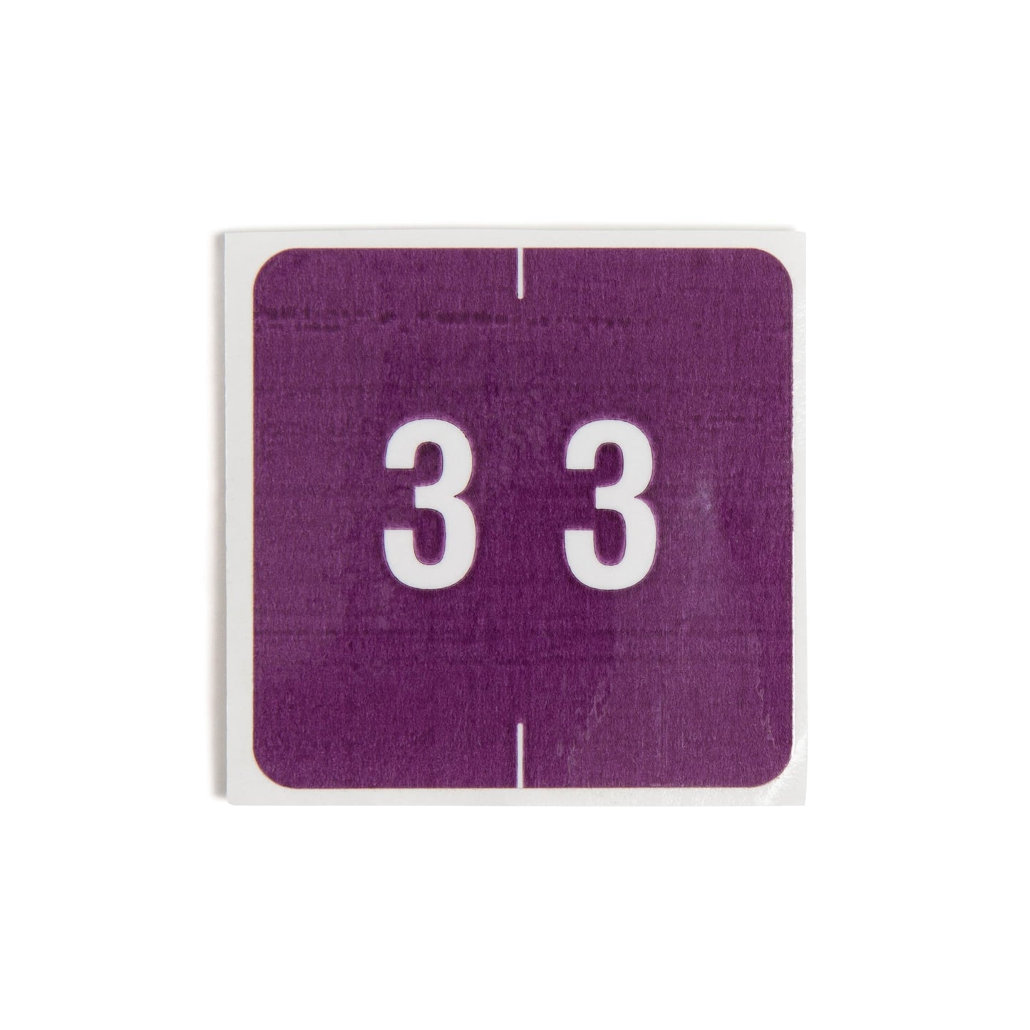 DCC Color-Coded Numeric Labels - Rolls, Purple Color, 1-1/2" X 1-1/2" Size, Set of 250, 086486674232