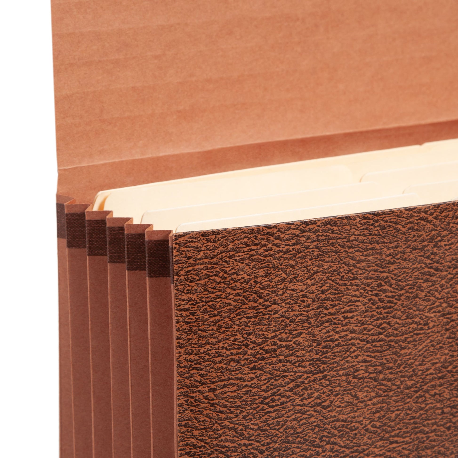 Redrope-Printed Expanding Wallets with Elastic Cord, 5-1/4 Inch Expansion, Brown Color, Legal Size, Set of 10, 30086486713765