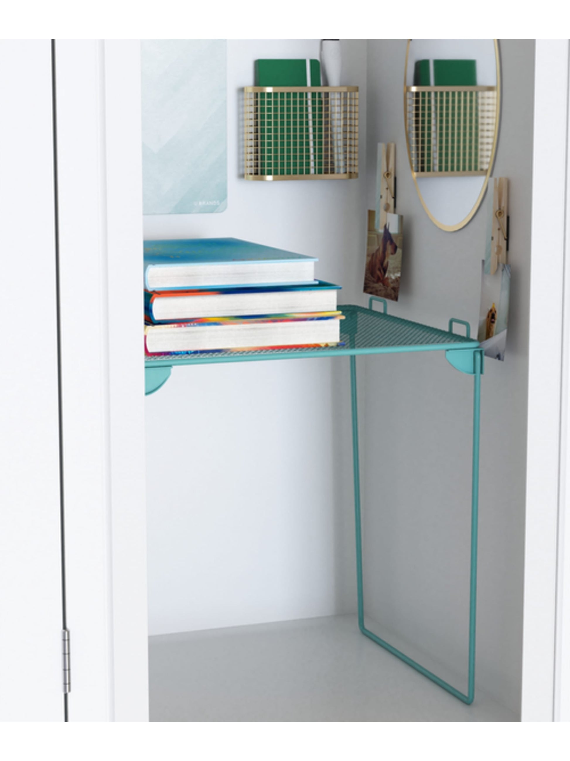 9pc Fashion Locker Kit w/Shelf, Blue, Dry Erase Board - 5" x 8"
Mirror - 5" x 6.5", Blue, Dry Erase Board - 5" X 8"
Mirror - 5" X 6.5" Size, Set of 9, 843463150703