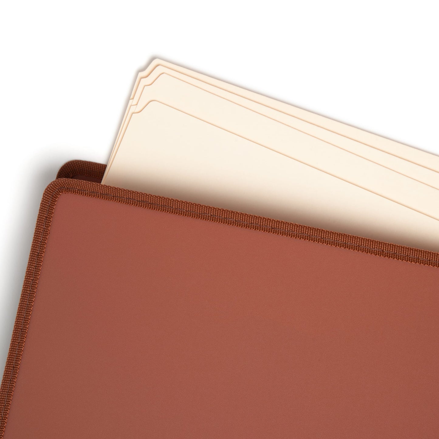 TUFF® Poly File Pockets, Straight-Cut Tab, 5-1/4 inch Expansion, Redrope Color, Letter Size, Set of 2, 086486737821