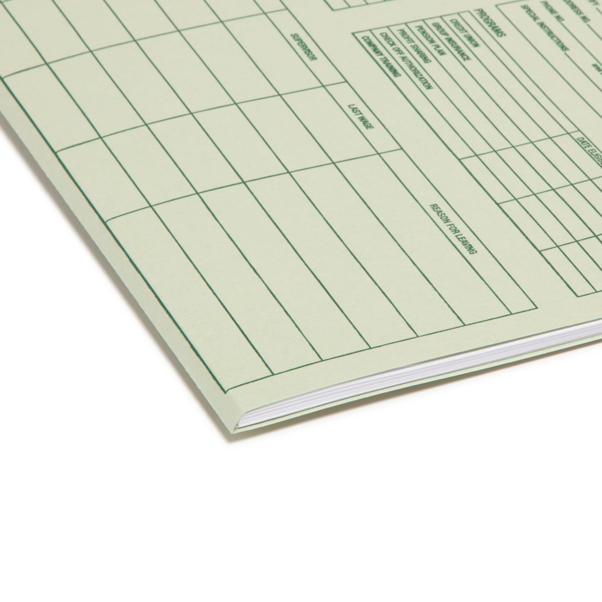 Employee Record File Folders, Moss Green Color, Letter Size, Set of 20, 086486770002