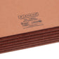 Reinforced End Tab File Pockets, Straight-Cut Tab, 5-1/4 inch Expansion, Dark Brown Color, Extra Wide Letter Size, Set of 10, 30086486736917