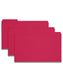 Pressboard File Folder, 1 inch Expansion, 1/3-Cut Tab, Bright Red Color, Legal Size, Set of 25, 086486225380