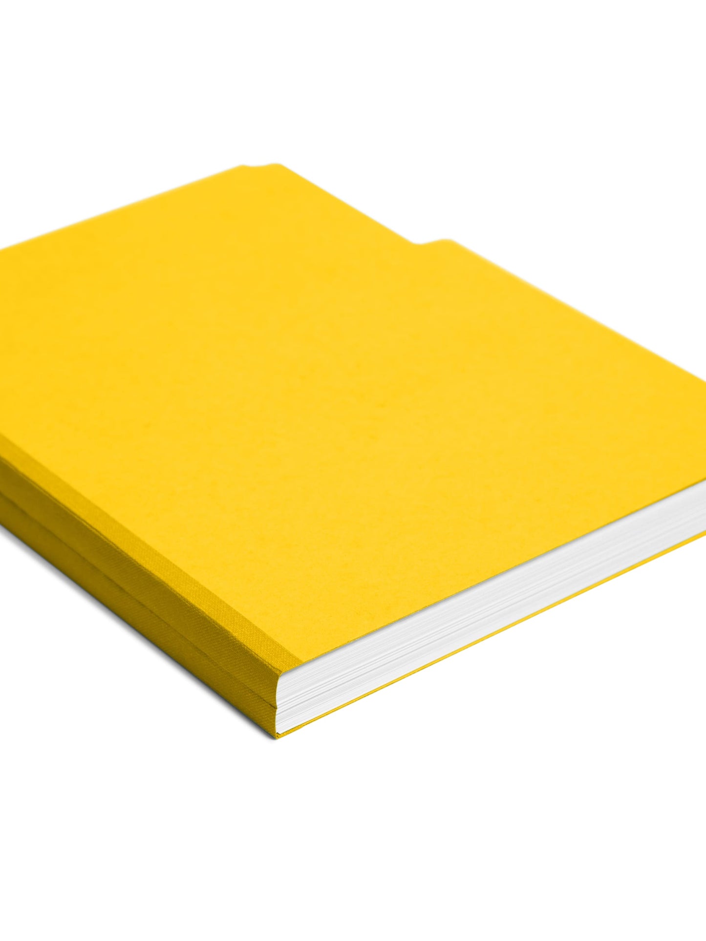 Pressboard File Folder, 1 inch Expansion, 1/3-Cut Tab, Yellow Color, Letter Size, Set of 25, 086486215626