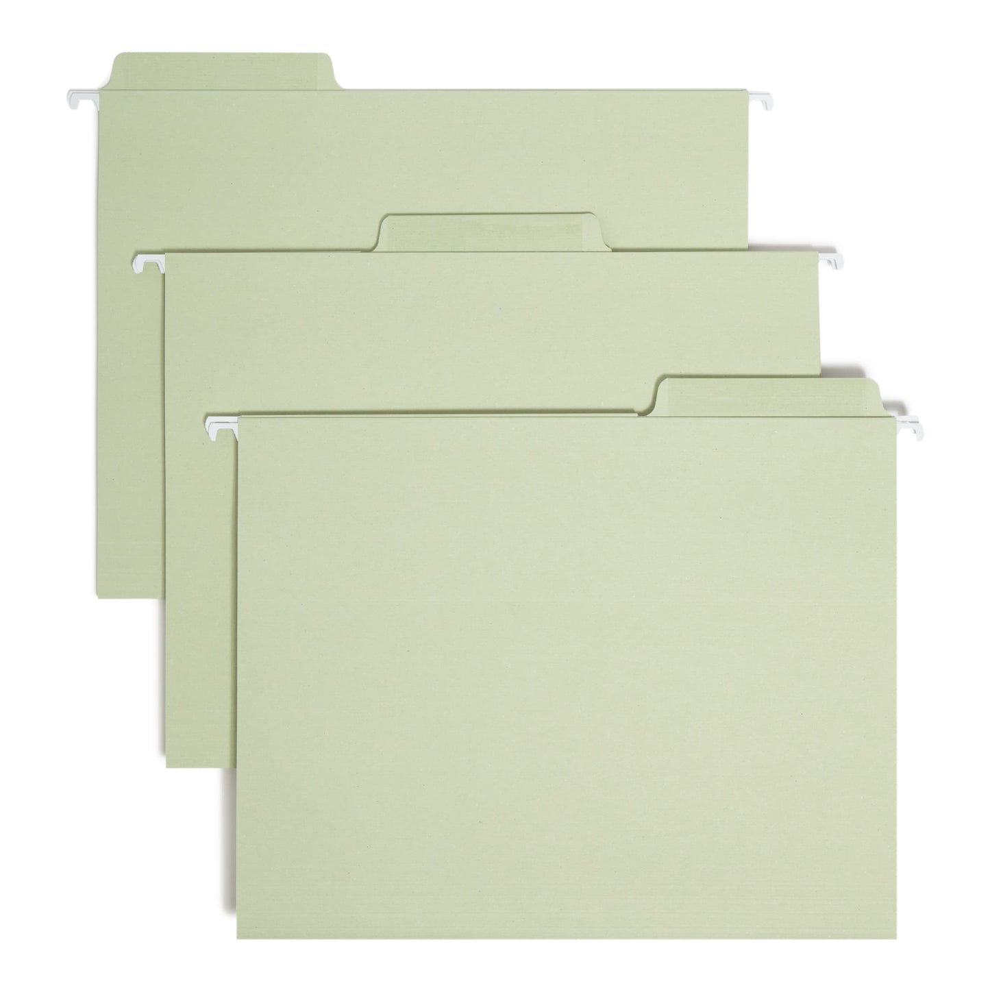 Erasable FasTab® Hanging File Folders, Moss Green Color, Letter Size, Set of 20, 086486640329