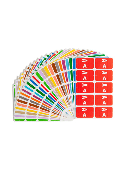 AlphaZ® NCC Color-Coded Name Labels - Sheets, Pink Color, 3-5/8" X 1-5/32" Size, Set of 1, 086486671606