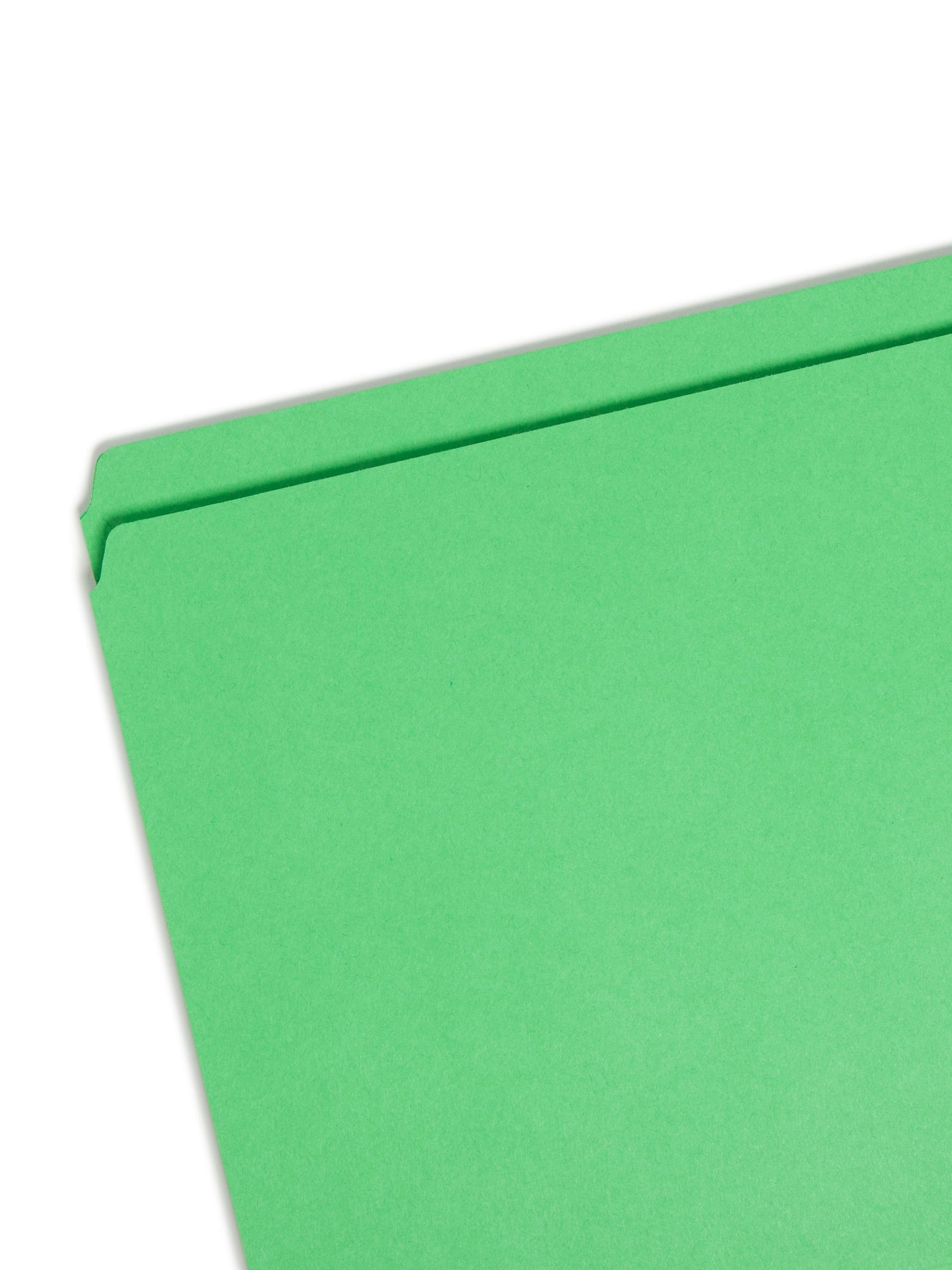 Reinforced Tab File Folders, Straight-Cut Tab, Green Color, Legal Size, Set of 100, 086486171106