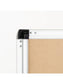 Aluminum PinIt Frame Dry Erase Board, Pinit Frame, Silver, White, 47" x 35", 4 x 3, White, 47" X 35" Size, Set of 1, 817894028078