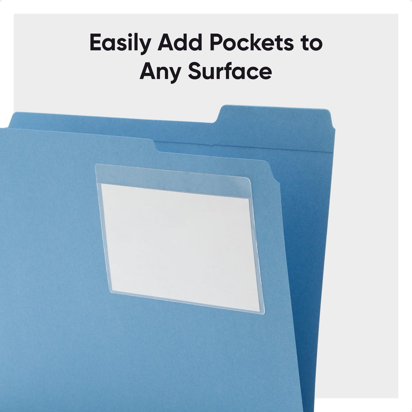 Self-Adhesive Poly Pockets, Clear Color, 9" X 5-1/2" Size, Set of 100, 086486681858