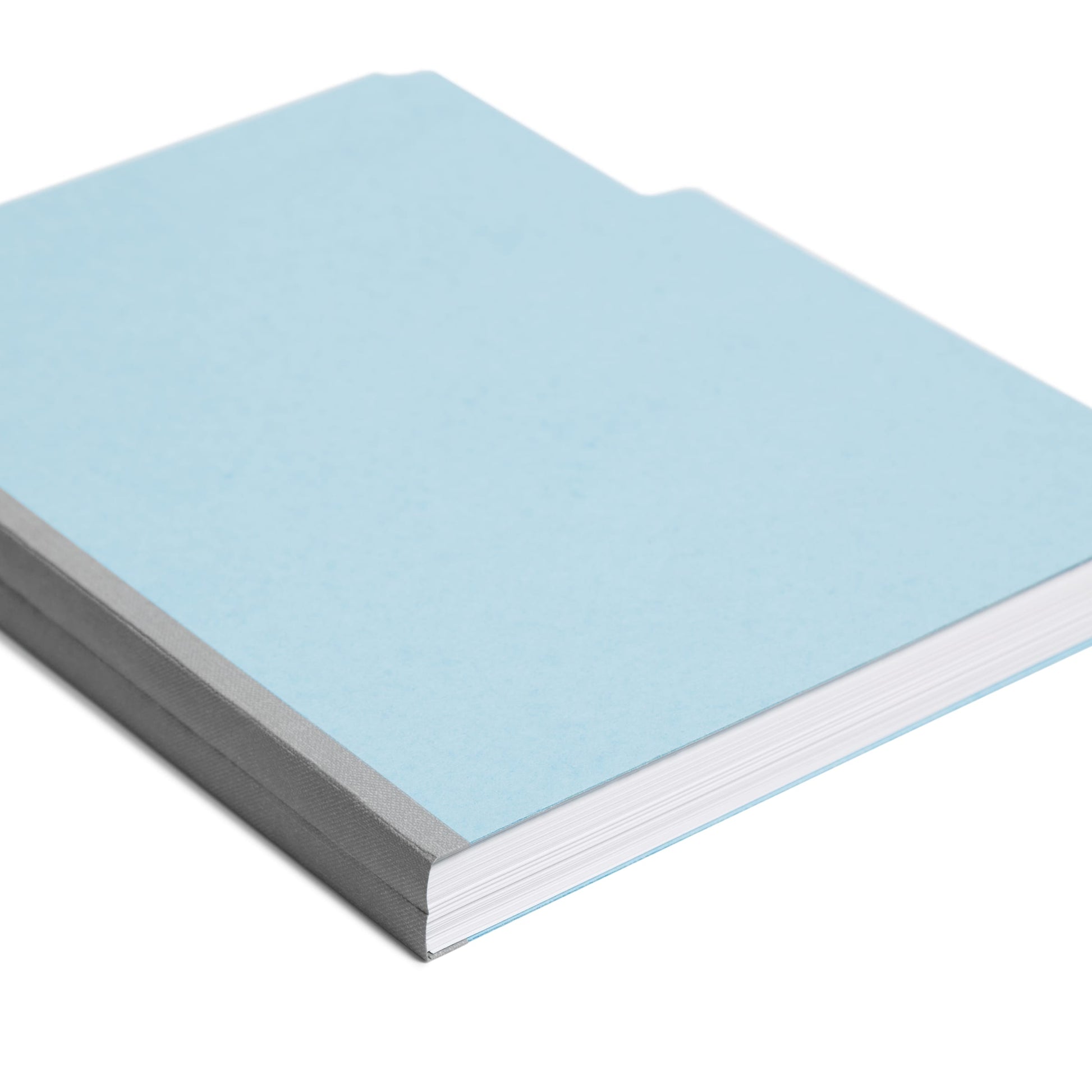 Pressboard File Folder, 1 inch Expansion, 1/3-Cut Tab, Blue Color, Letter Size, Set of 25, 086486215305