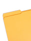 Reinforced Tab File Folders, 1/3-Cut Tab, Gold Color, Legal Size, Set of 100, 086486172349