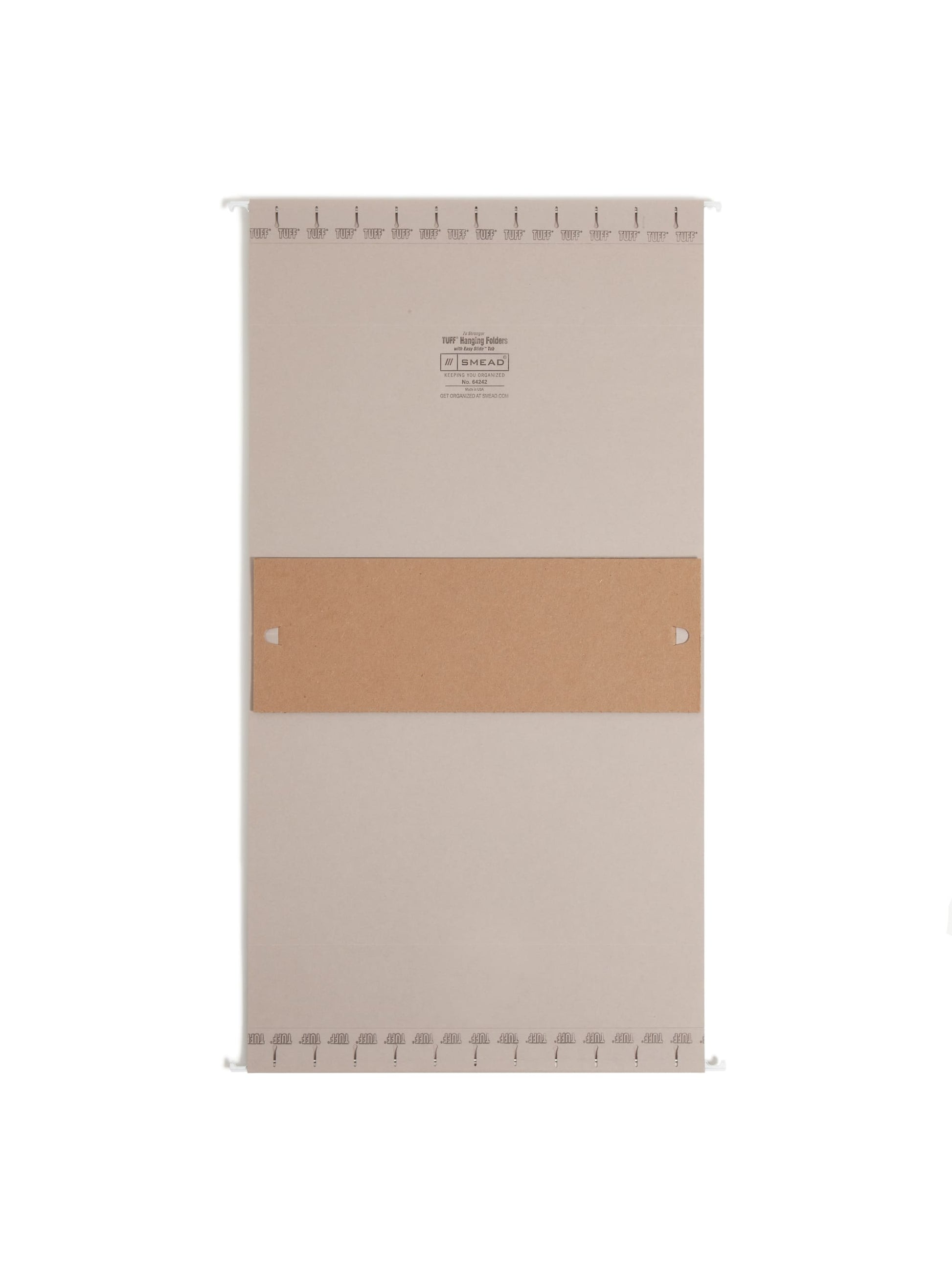 TUFF® Hanging Box Bottom File Folders with Easy Slide® Tabs, 4 inch Expansion, Gray Color, Letter Size, Set of 1, 086486642422