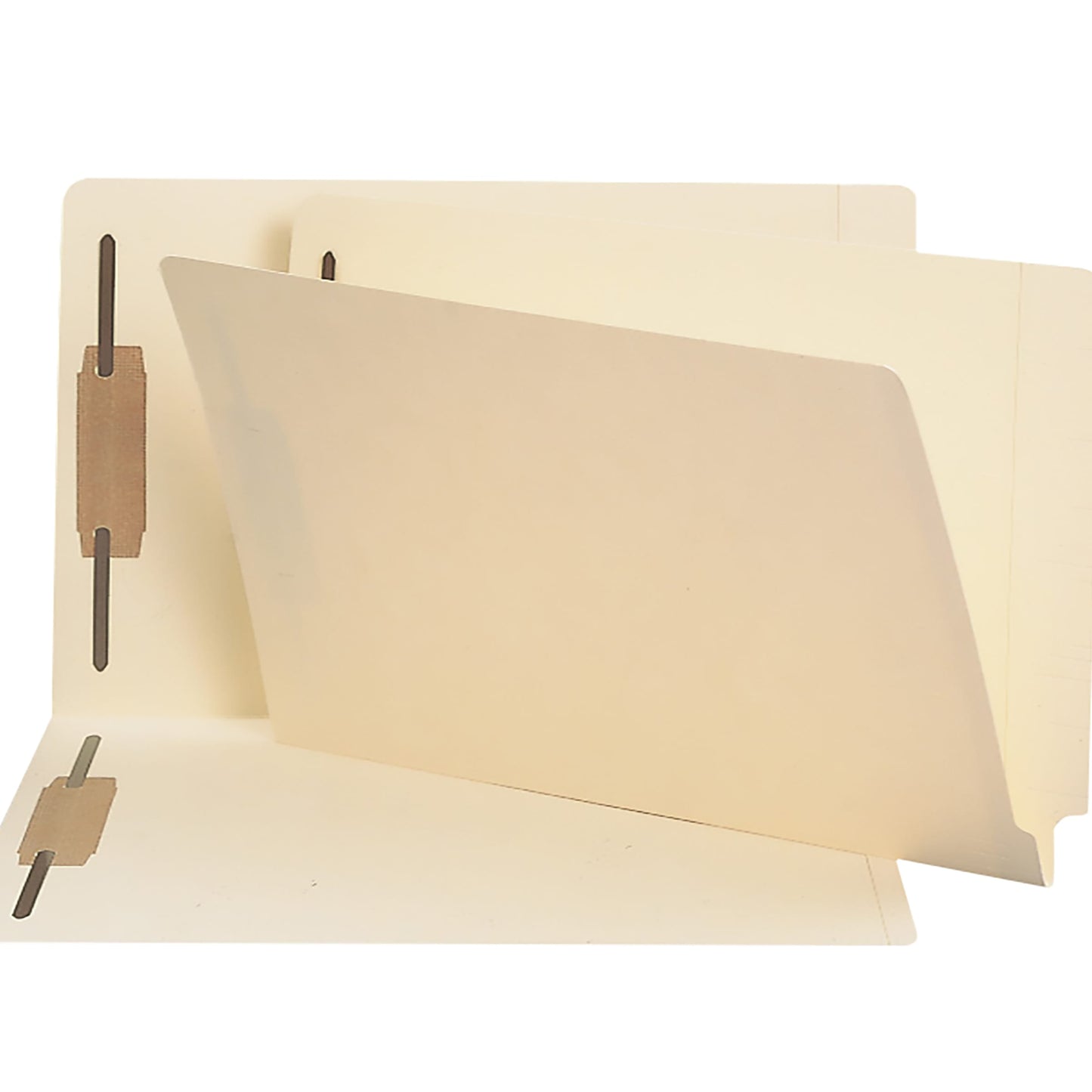 100% Recycled Shelf-Master® Reinforced End Tab Fastener File Folders, Straight-Cut Tab, Manila Color, Legal Size, Set of 50, 086486371605