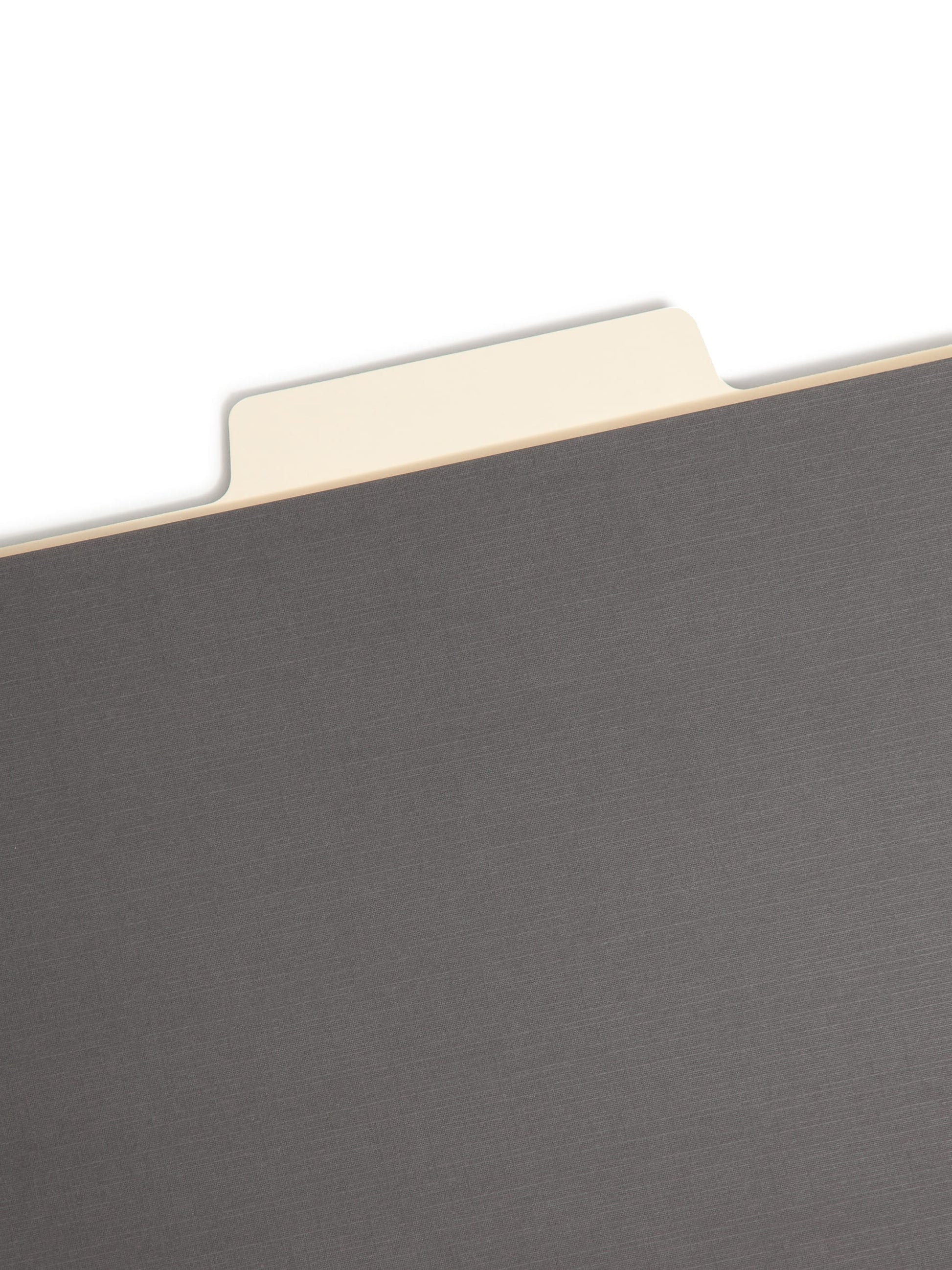 SuperTab® Classification File Folders, Dark Gray Color, Letter Size, Set of 10, 30086486140110