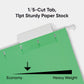 Standard Hanging File Folders with 1/5-Cut Tabs, Green Color, Letter Size, Set of 25, 086486640619