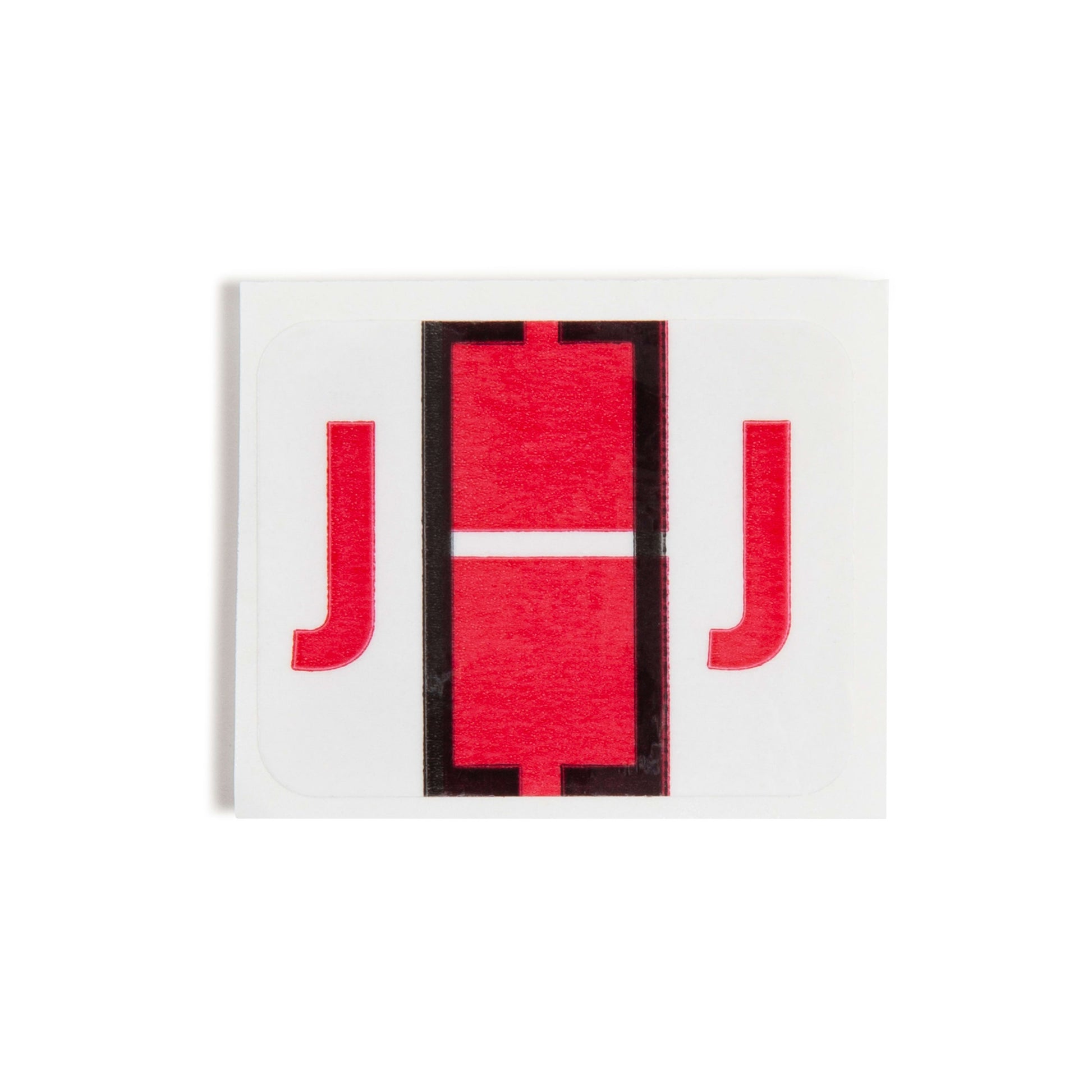 BCCR Bar Style Color-Coded Alphabetic Labels, A-Z Rolls, Red Color, 1-1/4" X 1" Size, Set of 50, 086486670807