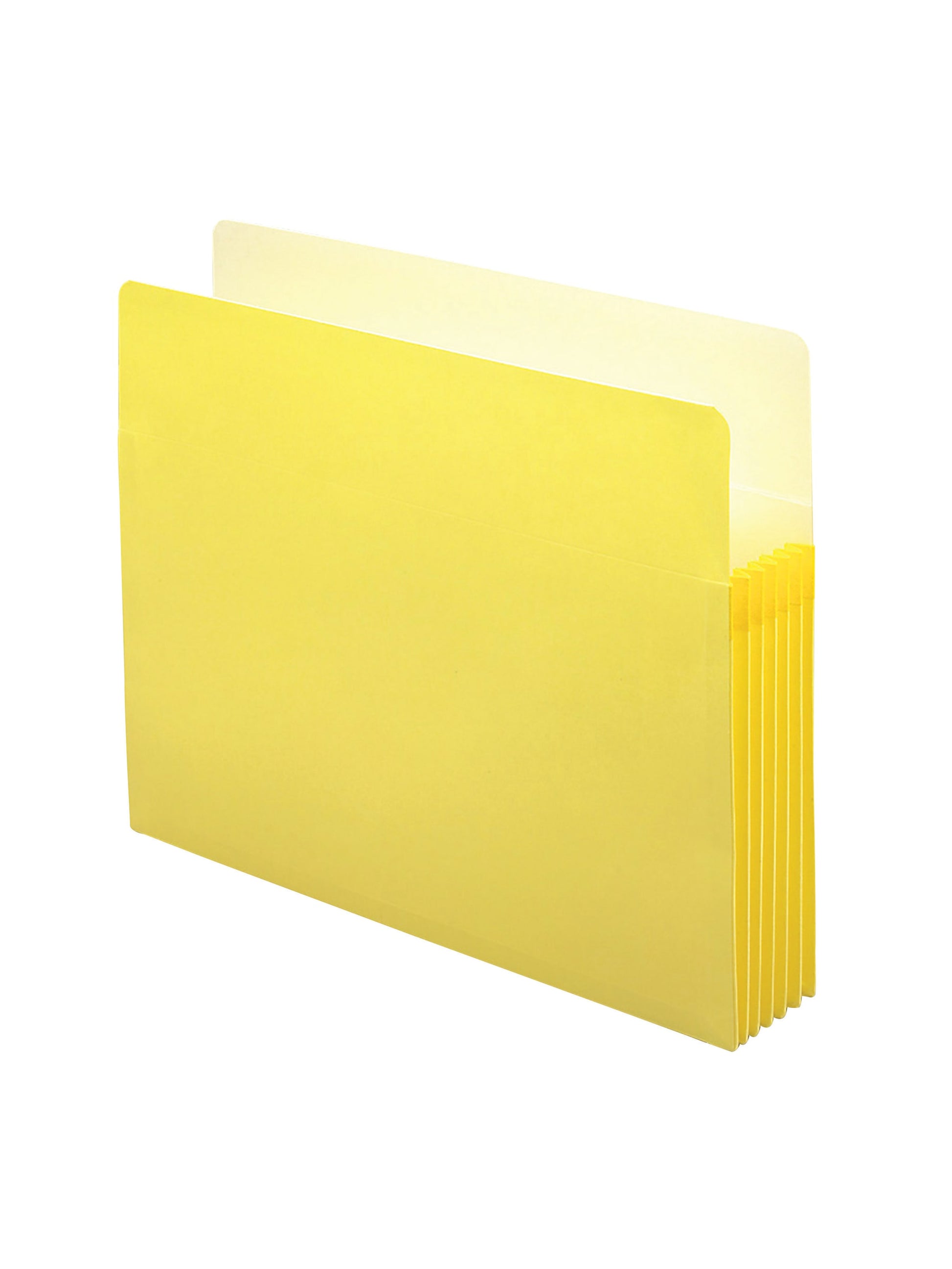 File Pockets, 5-1/4 inch Expansion, Straight-Cut Tab, Yellow Color, Letter Size, Set of 10, 30086486732438