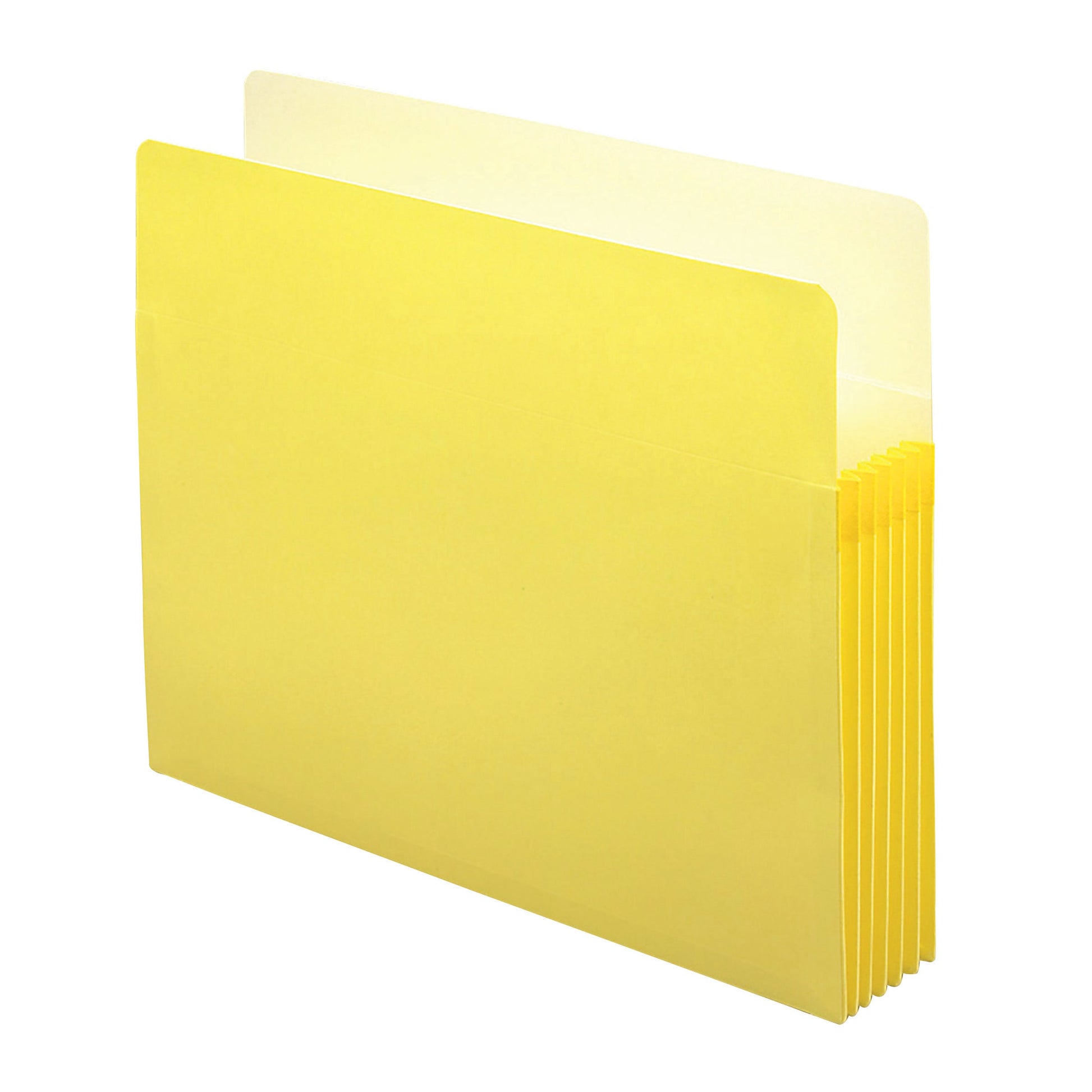File Pockets, 5-1/4 inch Expansion, Straight-Cut Tab, Yellow Color, Letter Size, Set of 10, 30086486732438